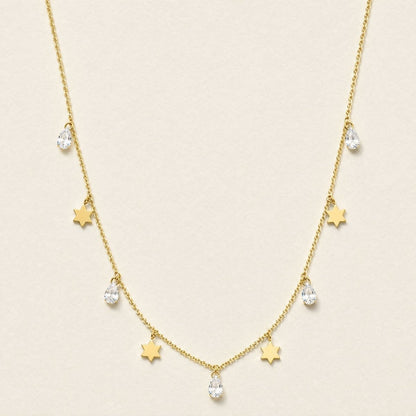 Star with Pear Shaped Gemstones