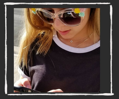 Sterling Jewish Star with CZ Necklace