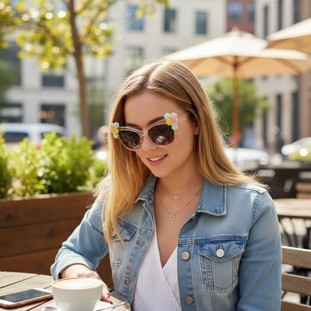 Sterling Jewish Star with CZ Necklace