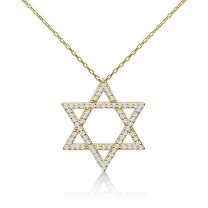 Bold Jewish Star Pendant for Women and Girls