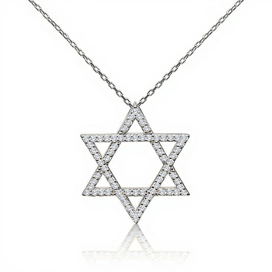 Bold Jewish Star Pendant for Women and Girls