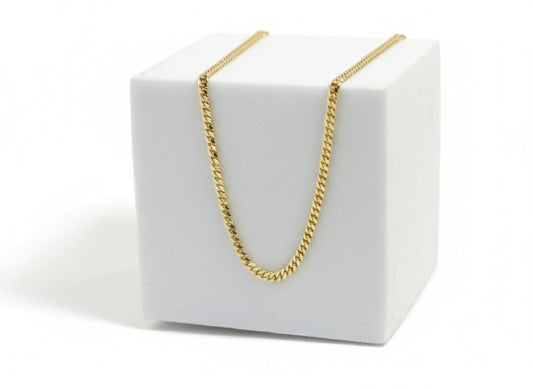 The "Classic" 14K Gold Solid Cuban Chain
