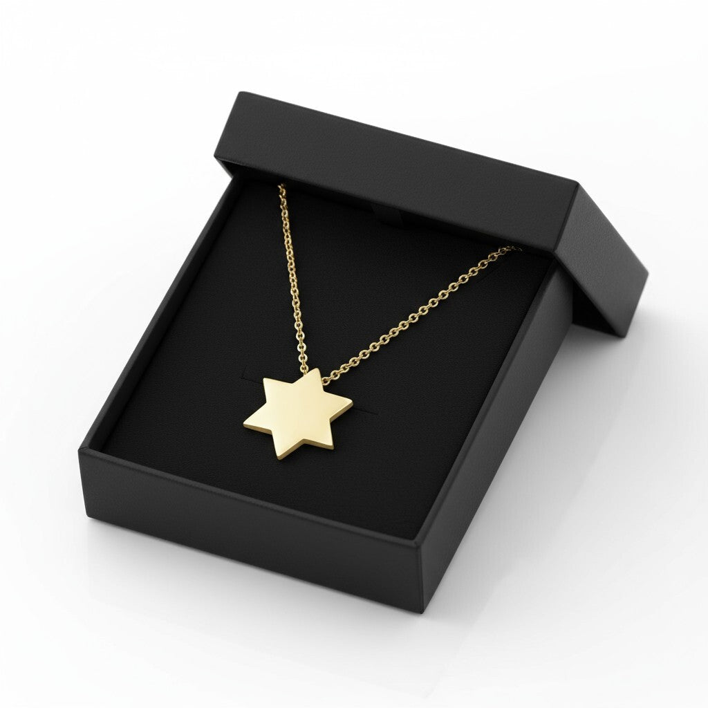 The "Heirloom" Star of David Necklace - Solid 14k Gold