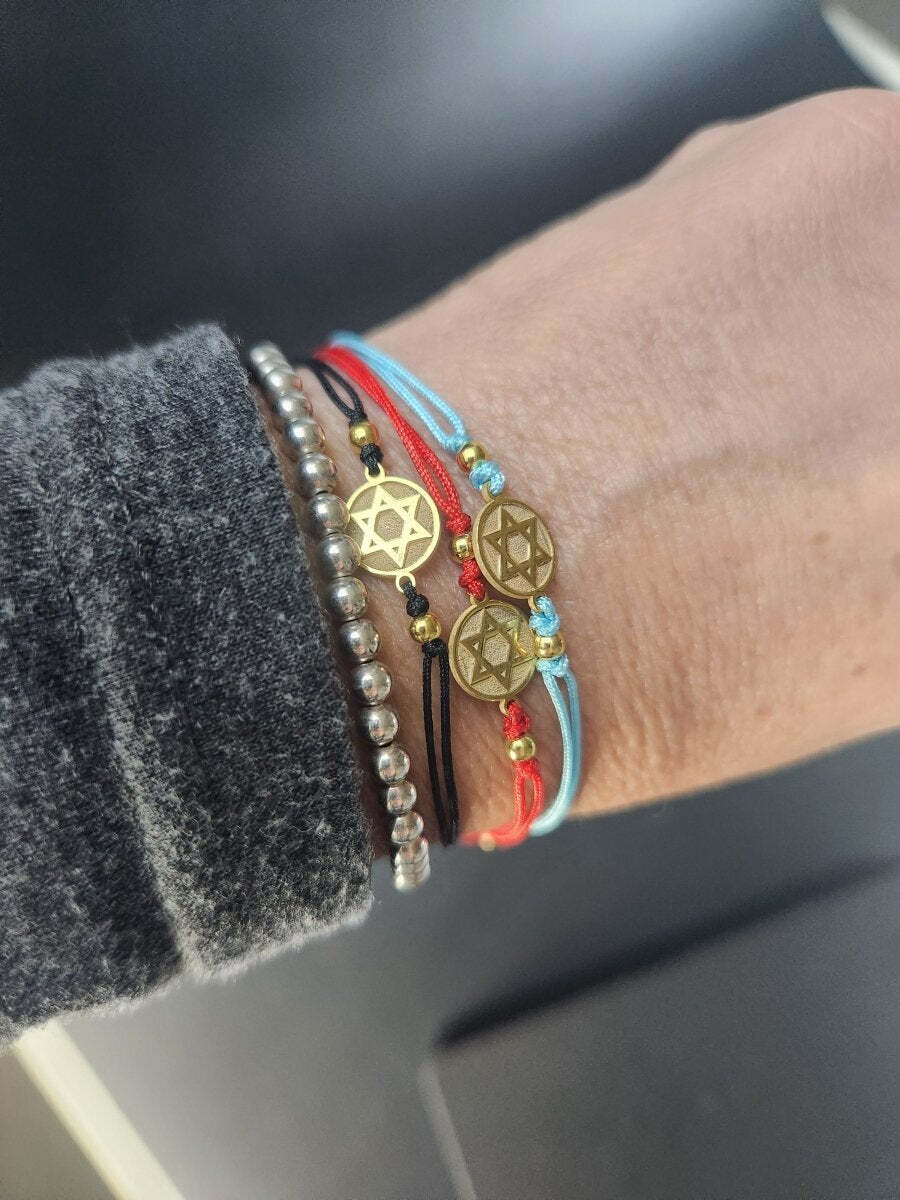 The "Kosher" Star Bracelet: Macrame & Gold