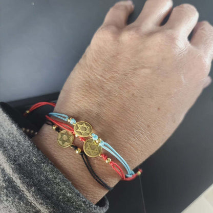 The "Kosher" Star Bracelet: Macrame & Gold