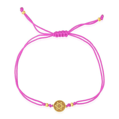 The "Kosher" Star Bracelet: Macrame & Gold