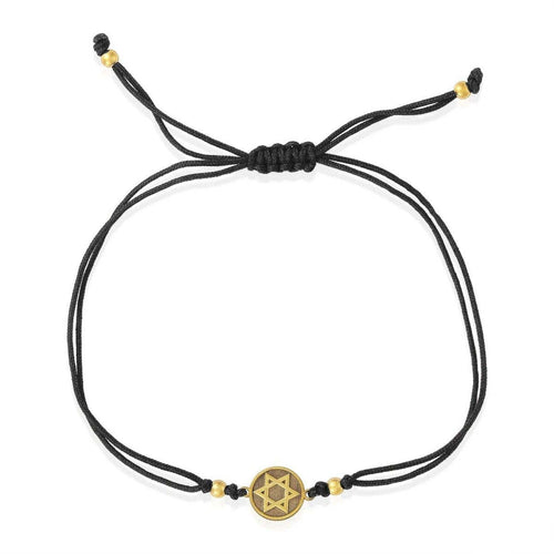 The "Kosher" Star Bracelet: Macrame & Gold