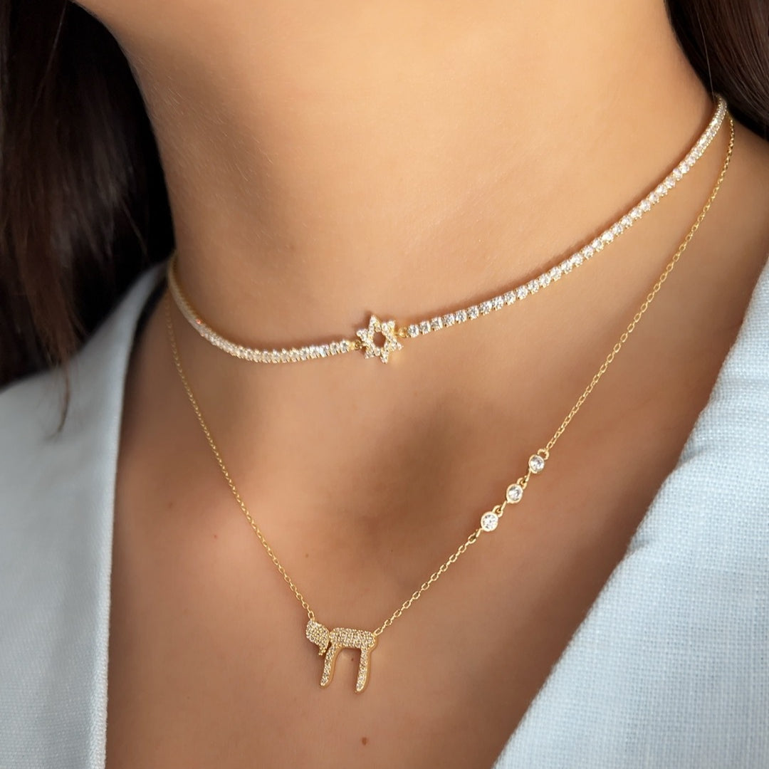 The "L'Chaim" Sparkle Necklace