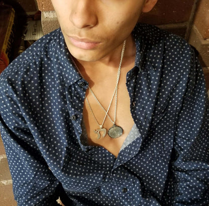 The "L'Chaim" Sterling Silver Chai Necklace for Men