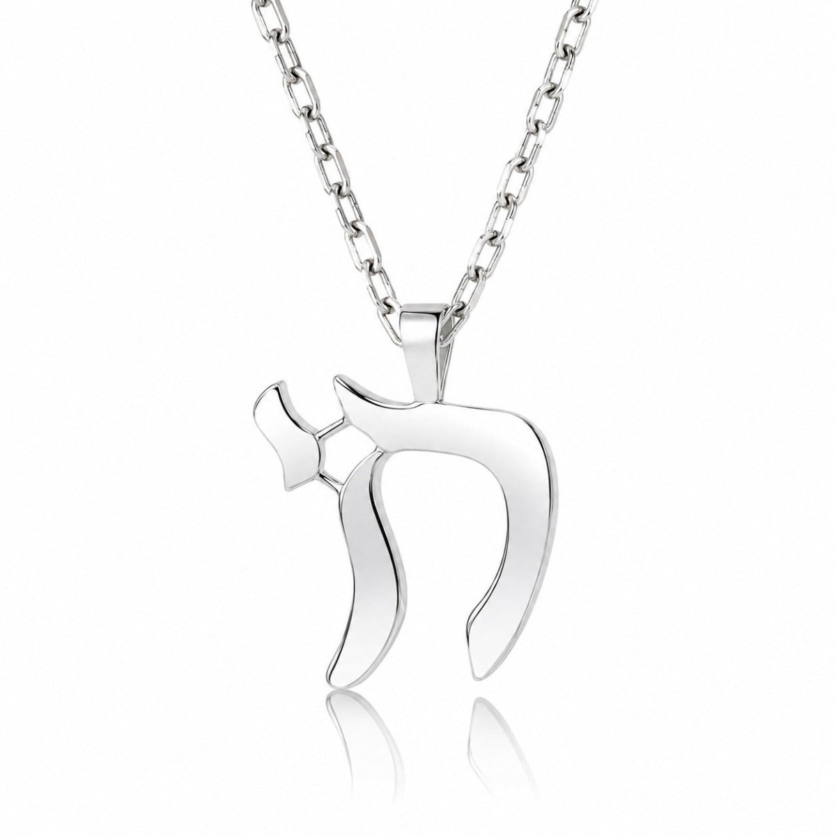 The "L'Chaim" Sterling Silver Chai Necklace for Men