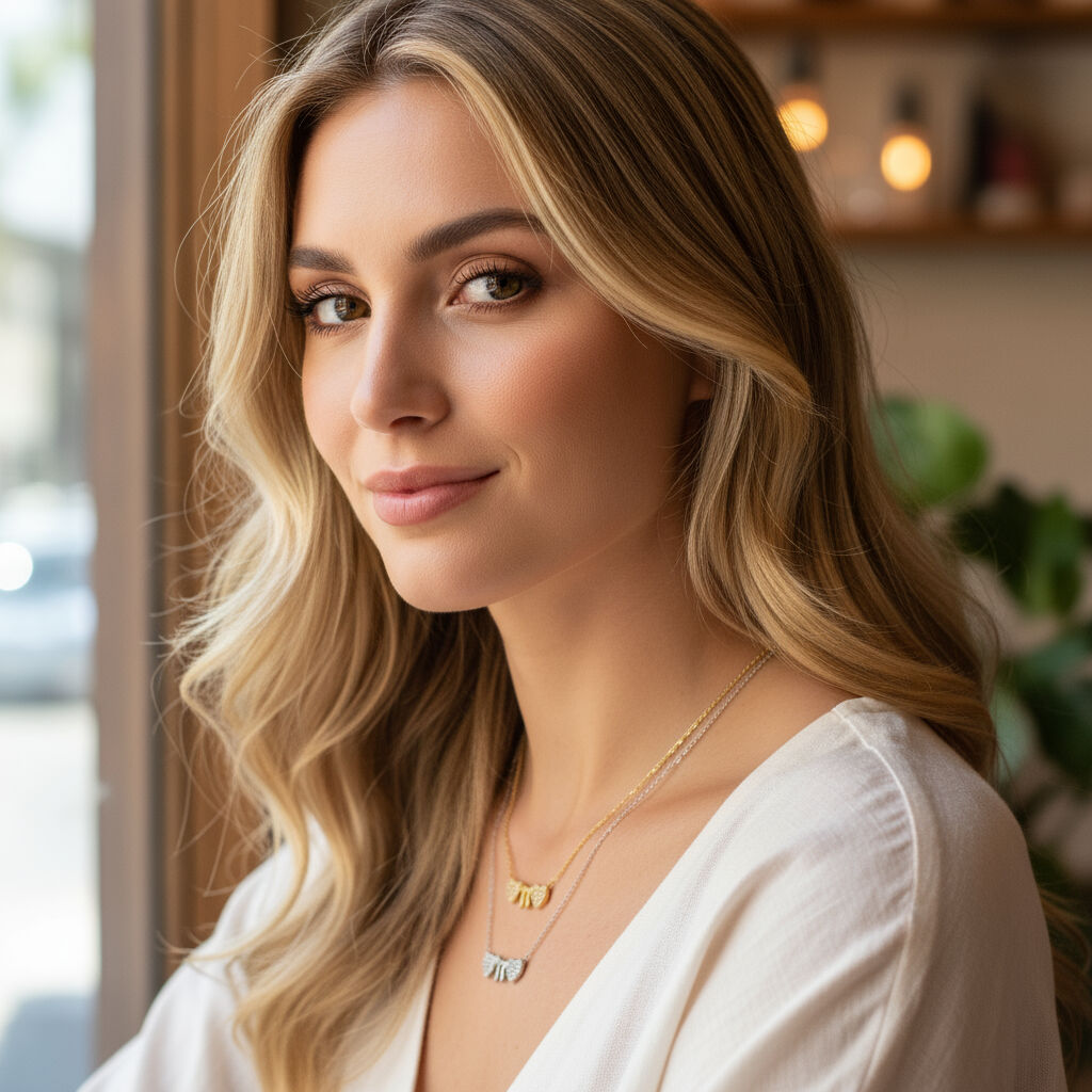 A stunning silver necklace featuring a Chai symbol between two hearts, adorned with sparkling CZ gems, adjustable from 16" to 18".