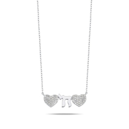 The "Love & Life" Hearts and Chai Necklace