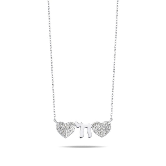 The "Love & Life" Hearts and Chai Necklace