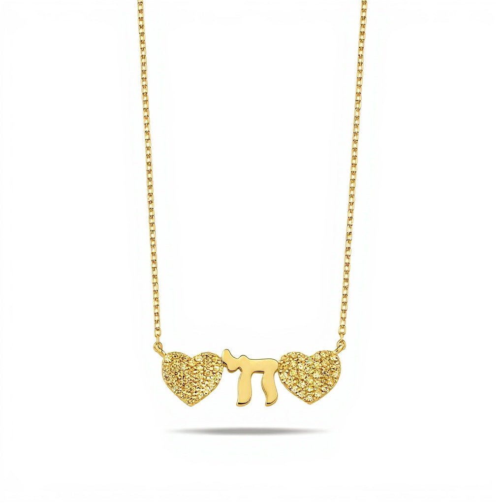 The "Love & Life" Hearts and Chai Necklace