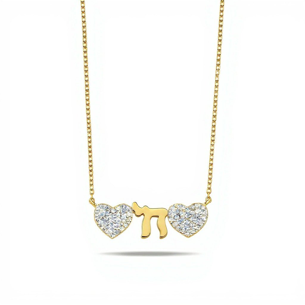 The "Love & Life" Hearts and Chai Necklace
