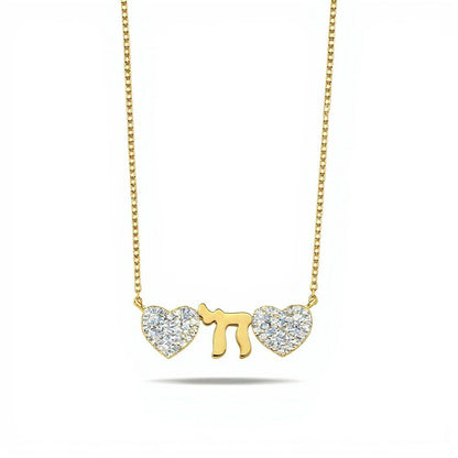 The "Love & Life" Hearts and Chai Necklace