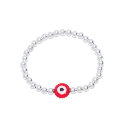Single Protection Evil Eye Bracelet on 5mm Beads
