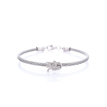 The Mazel Bracelet That Spells Good Fortune in Silver, Gold, Rose Gold, or Black, Wear It Close