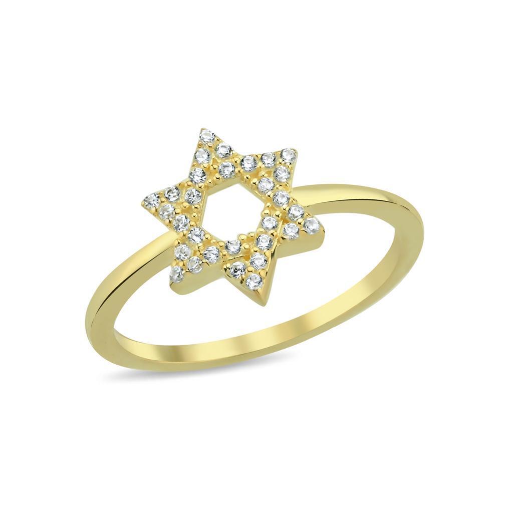 Bright Star of David Shine Ring – Alef Bet by Paula
