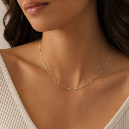 The "Versatile" 2mm Solid 14K Gold Cuban Chain