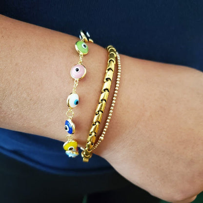 Tiny 14k Gold Filled 2mm Small Bead Bracelet