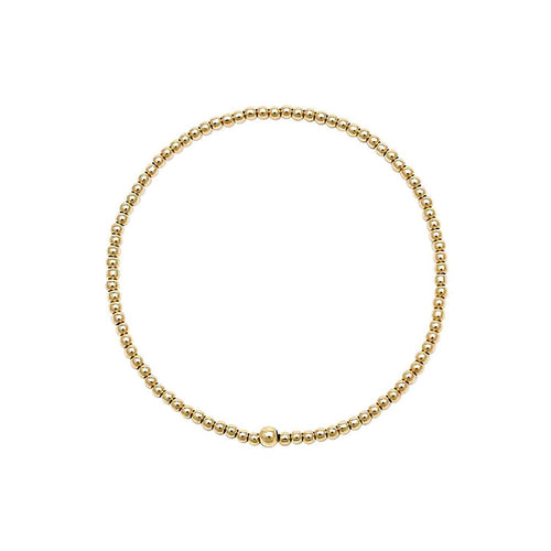 Tiny 14k Gold Filled 2mm Small Bead Bracelet