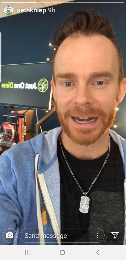 Tree of Life Dog Tag Necklace