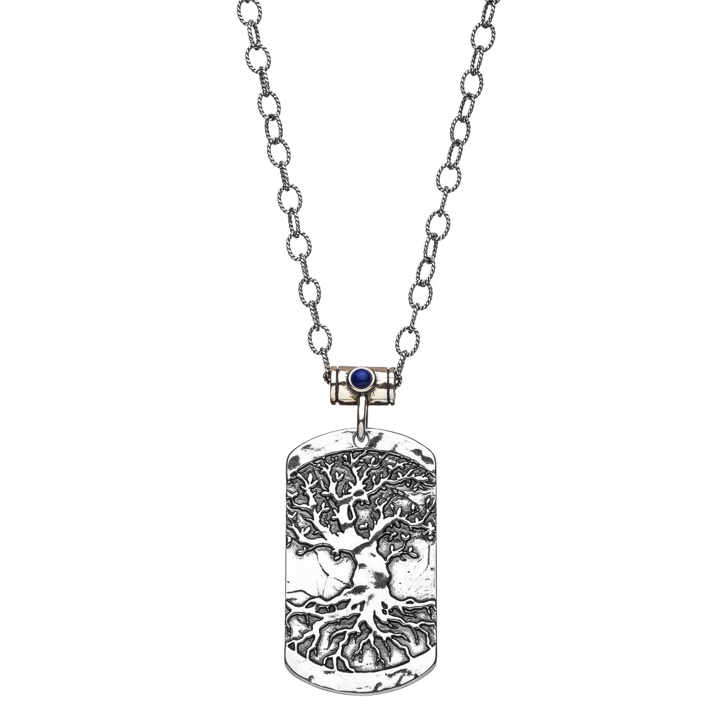 Tree of Life Dog Tag Necklace