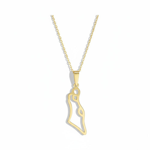 Zahav Israel Map | Gold Necklaces for Women