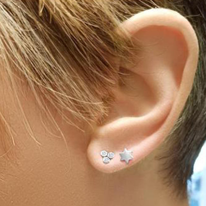Cluster Diamond Earrings - Alef Bet Jewelry by Paula