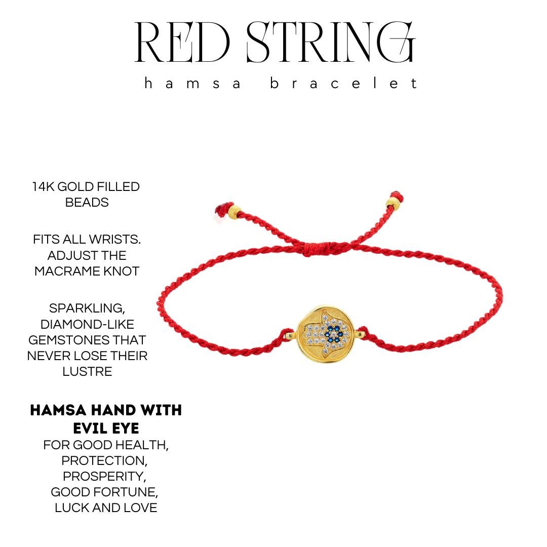 Red String Hamsa Bracelet