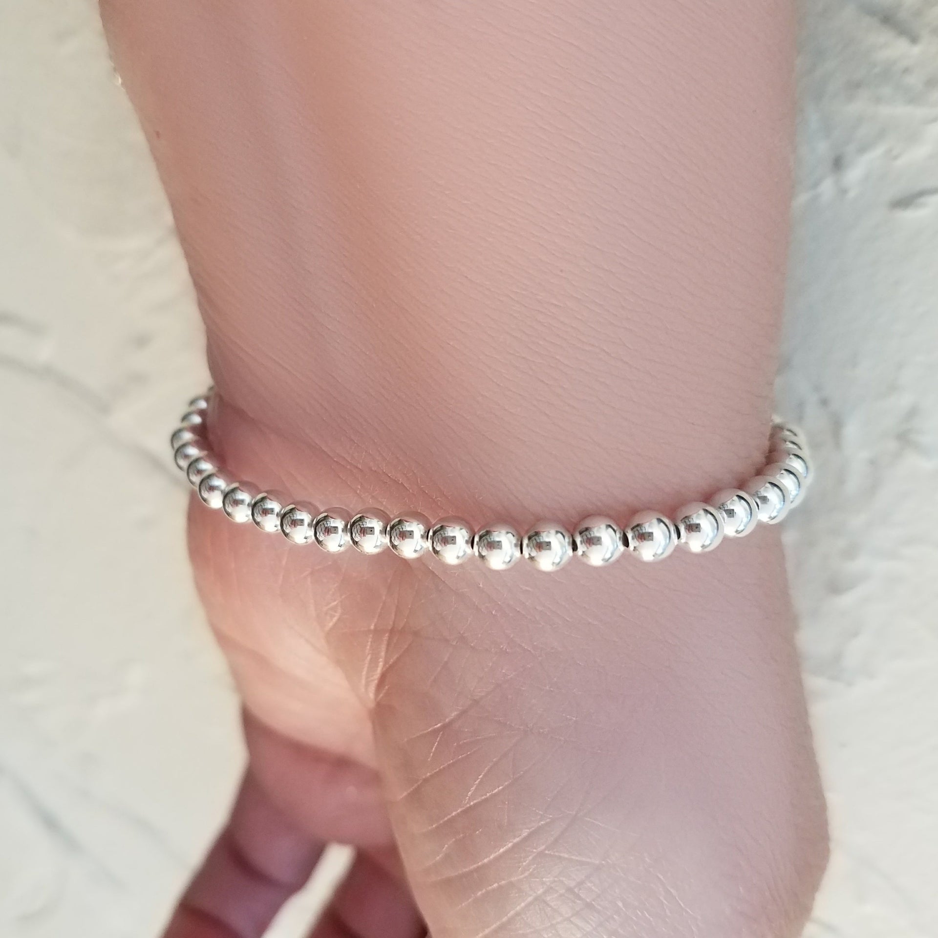 solid silver beads