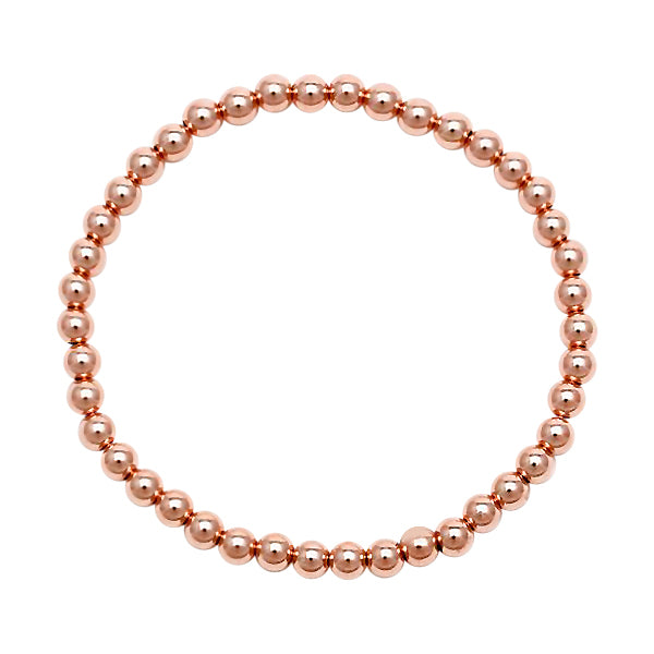 rose gold bracelet beads