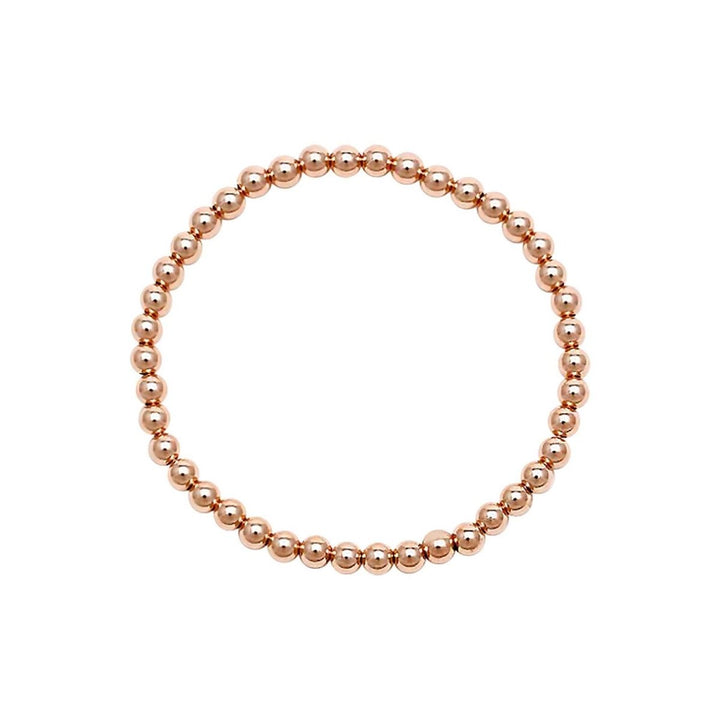 Rose Gold Beaded Bracelet 4mm