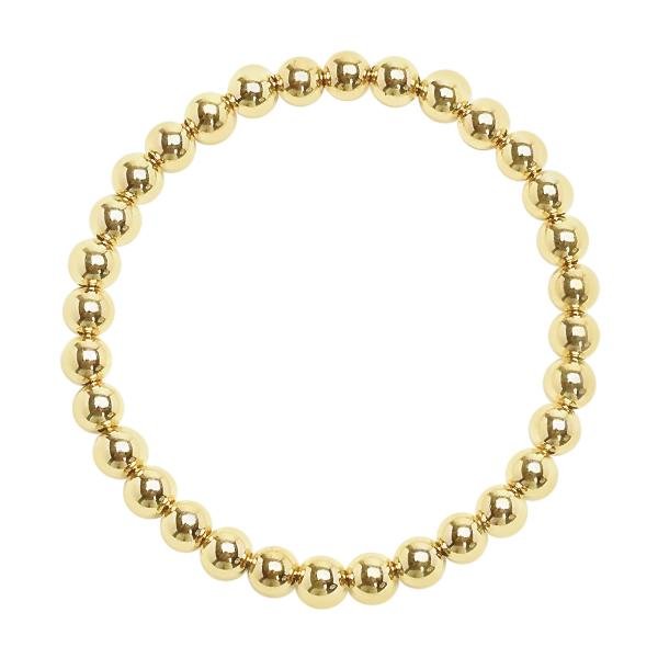 large gold bead bracelet for women