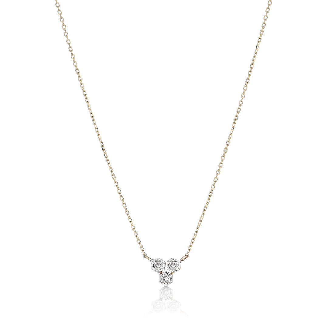 minimal diamond necklace
