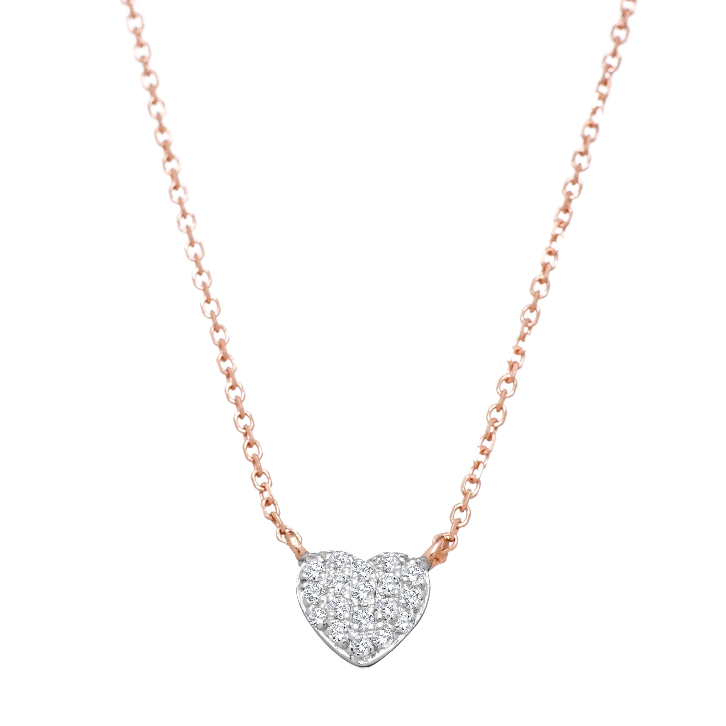 rose gold heart jewelry