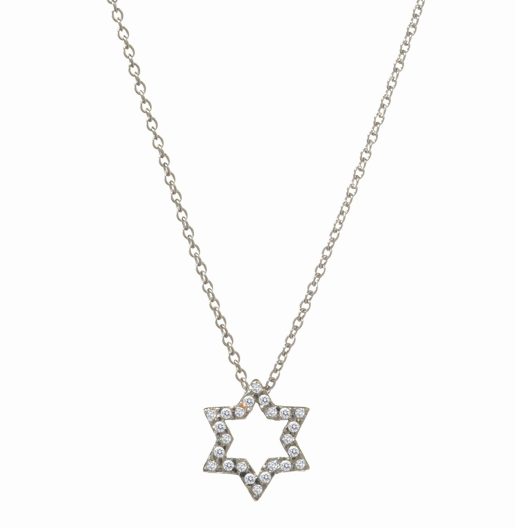 JEWISH STAR DIAMOND NECKLACE