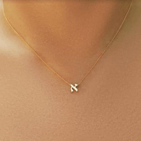Hebrew Initial Necklaces for girls