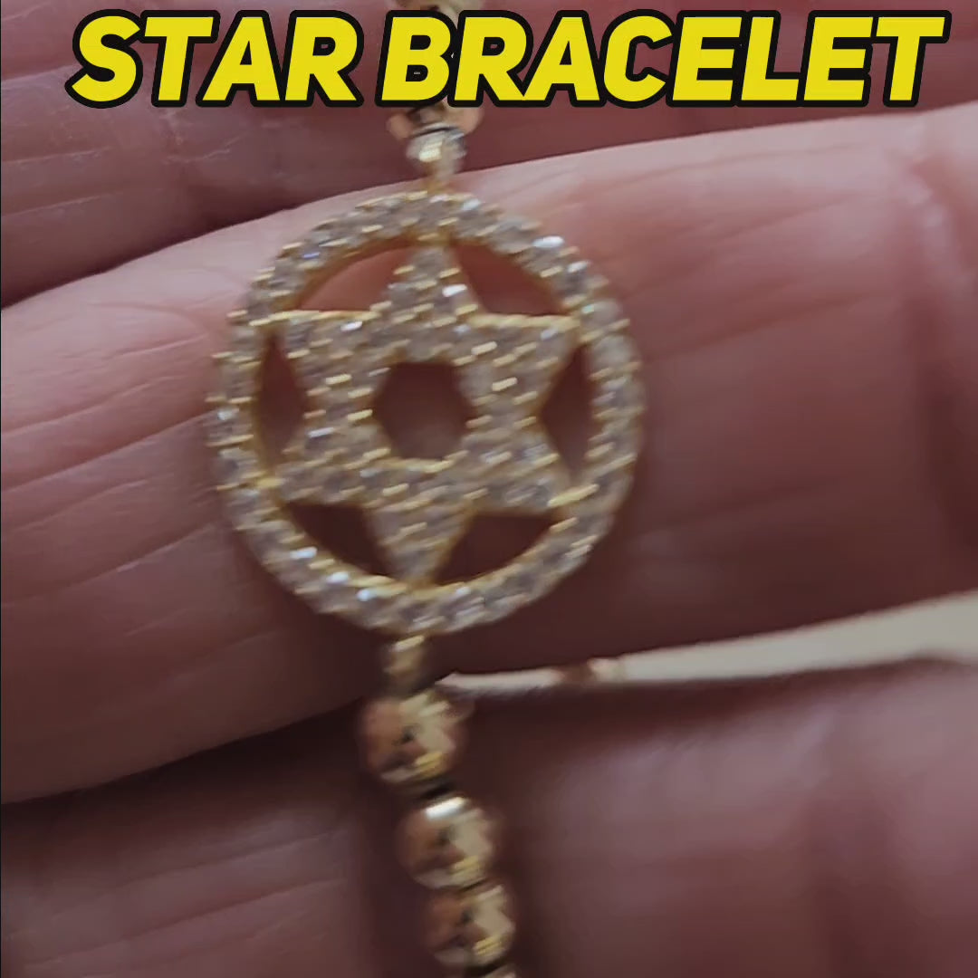 sparkling star bracelet