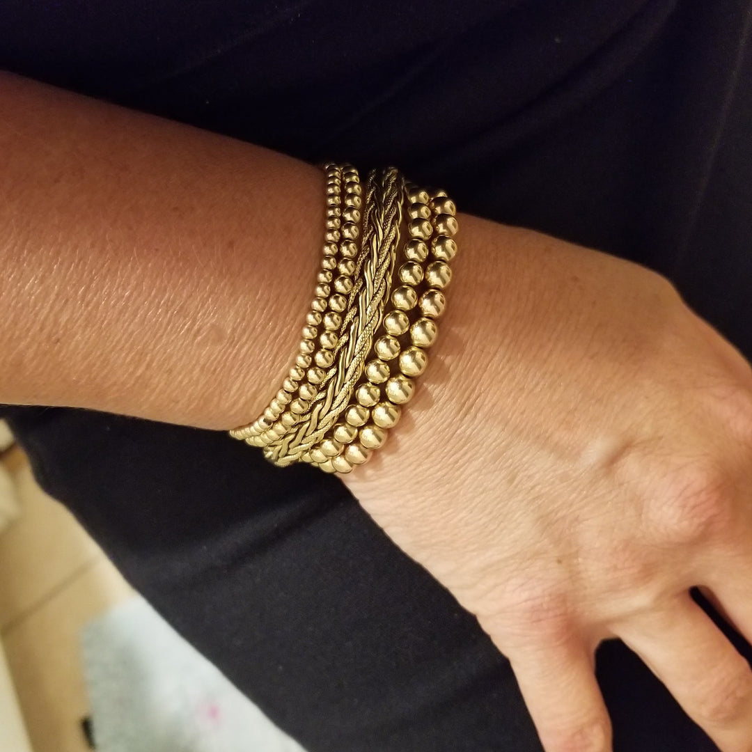 transform everyday bracelet with beads