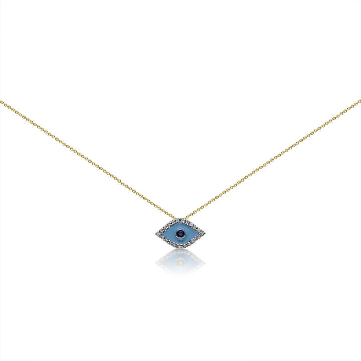 diamond evil eye necklace
