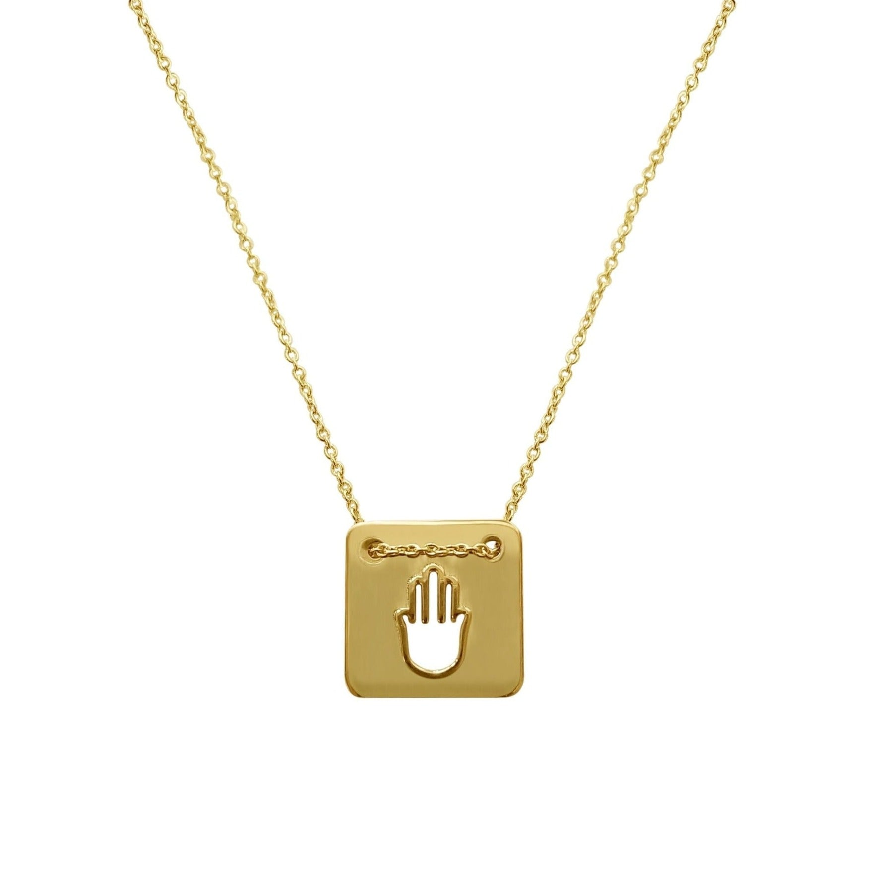 gold hamsa pendant