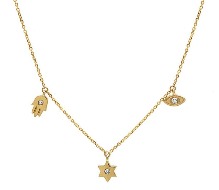 Spiritual Necklace in 14k Gold