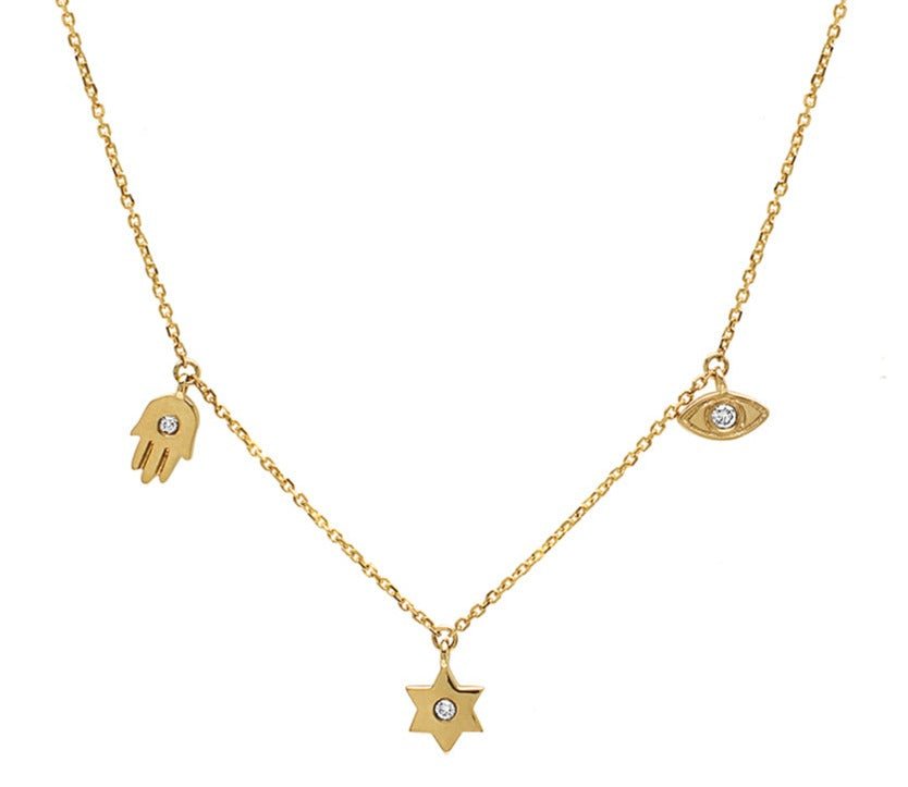 Spiritual Necklace in 14k Gold