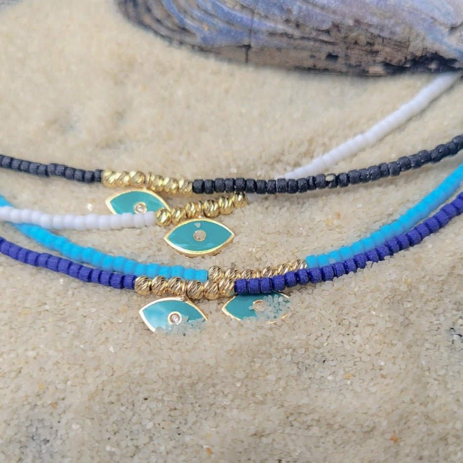 turquoise evil eye necklaces