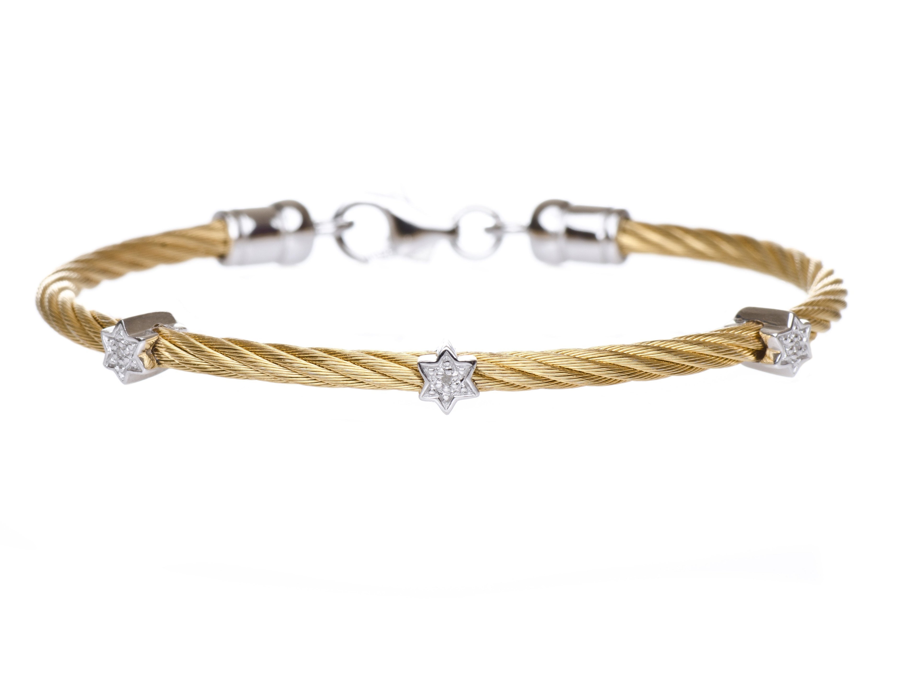 jewish star bracelet with stones