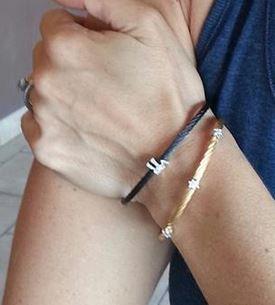 Diamond Chai Cable Bracelet - Alef Bet Jewelry by Paula