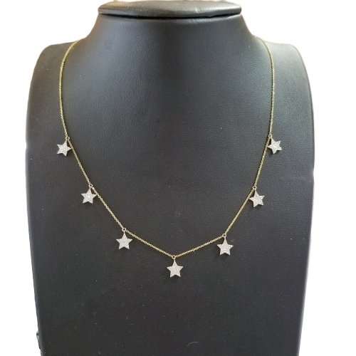 gold star necklace