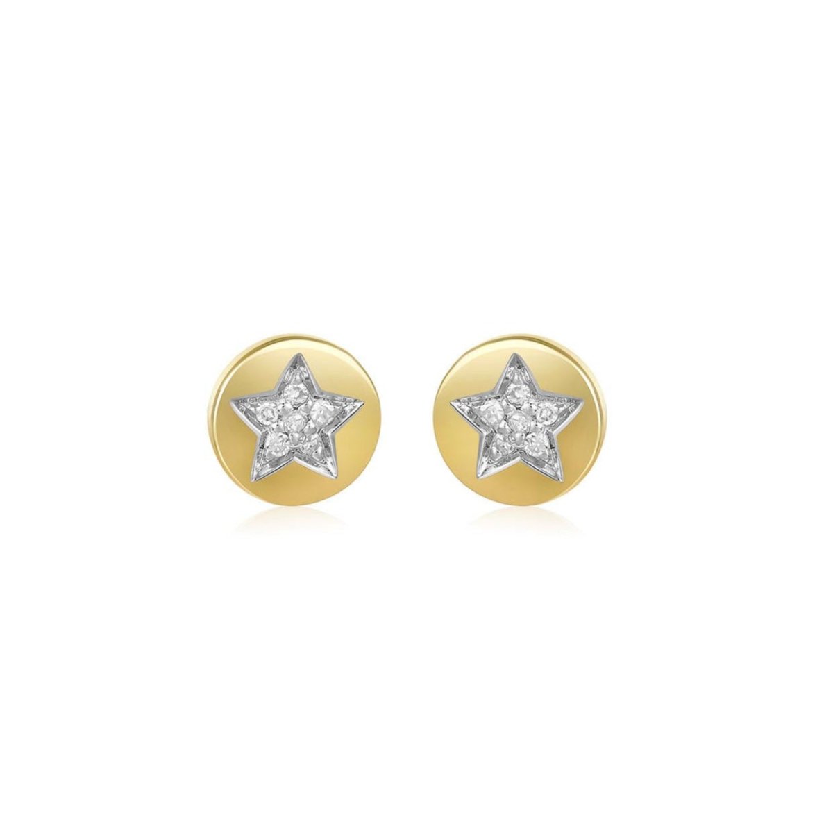 Star Earrings 14k Gold